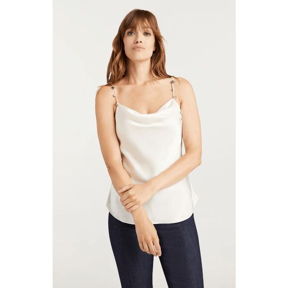 Cinq A Sept Bohemian Rhinestone Marta Cami Size XS $295 - Picture 1 of 11